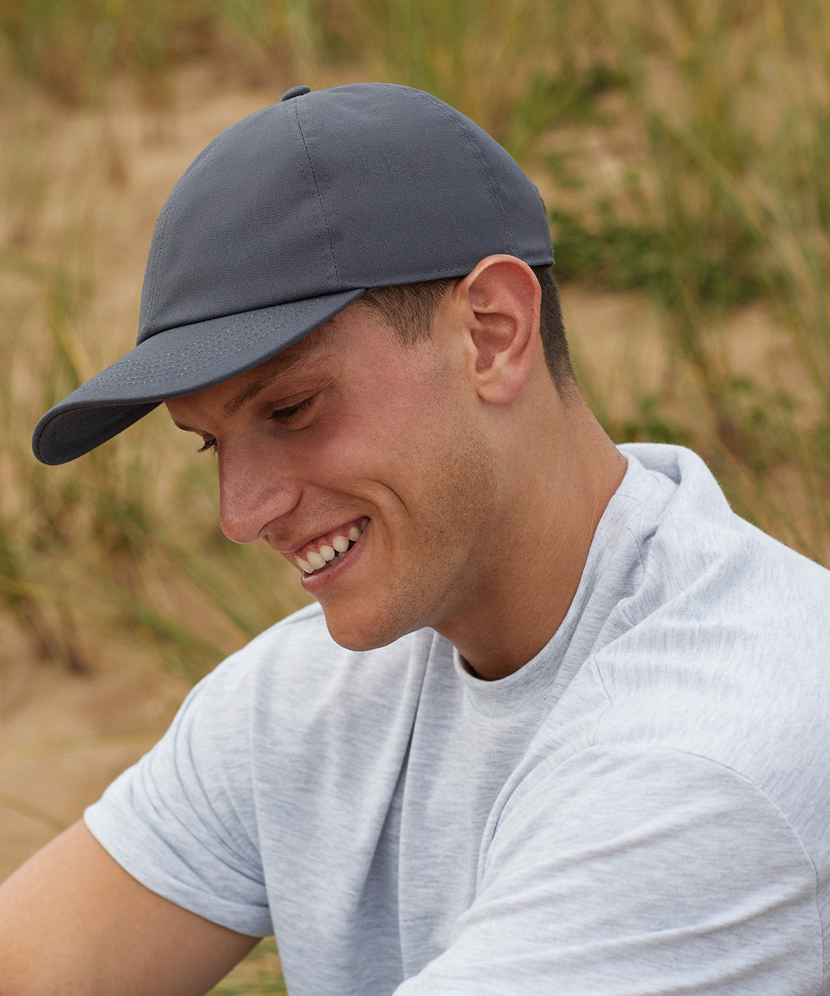 Beechfield Organic Cotton 6-Panel Cap Eco-Friendly Mid Profile Adjustable Hat