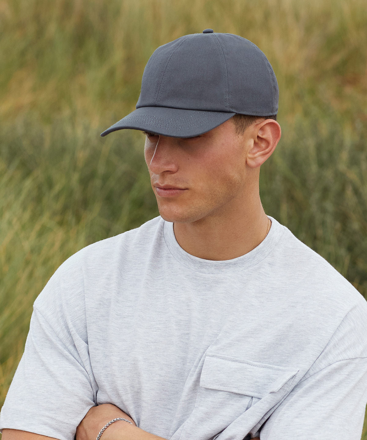 Beechfield Organic Cotton 6-Panel Cap Eco-Friendly Mid Profile Adjustable Hat