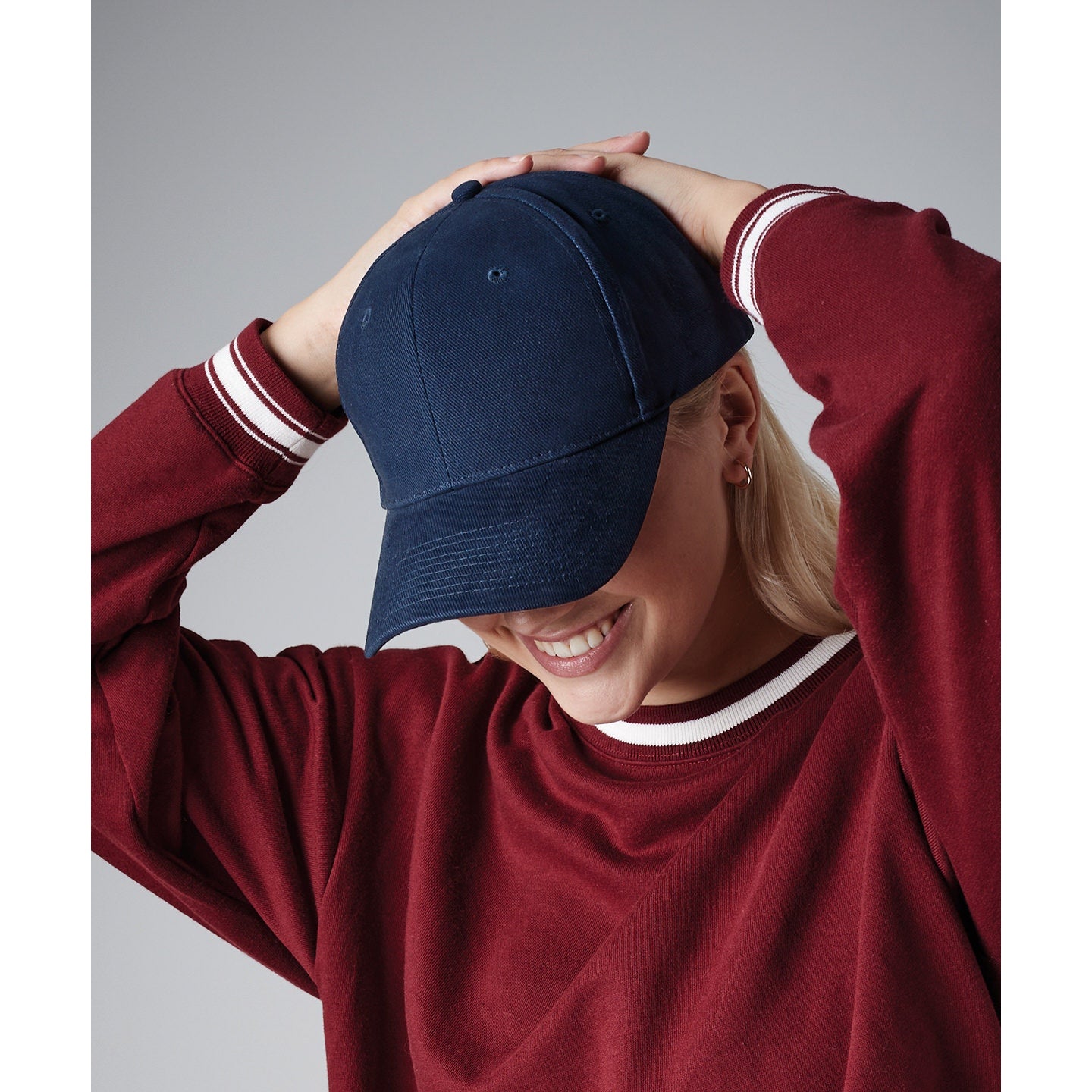 Beechfield Pro-Style Heavy Brushed Cotton Cap with Self-Fabric Strap and Buckle