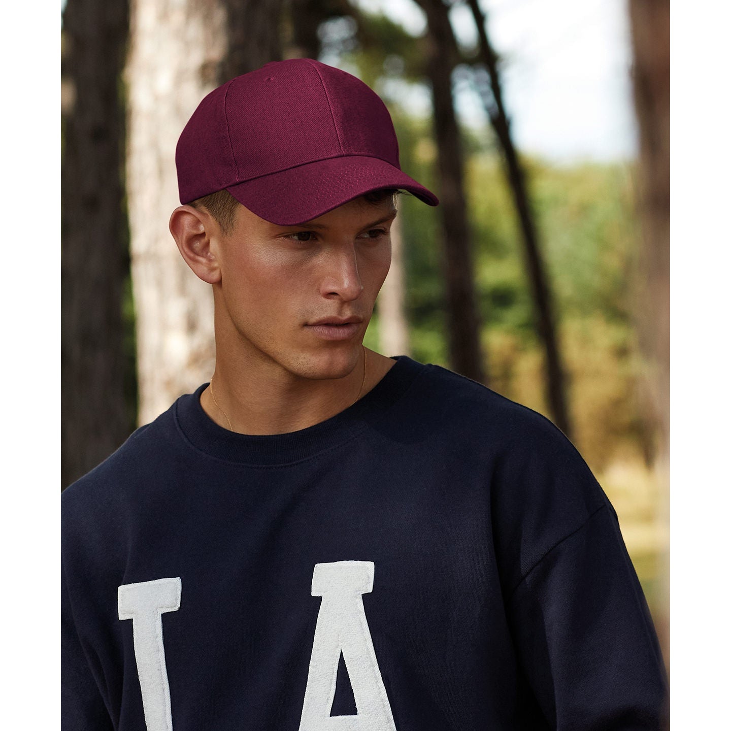 Beechfield Pro-Style Heavy Brushed Cotton Cap with Self-Fabric Strap and Buckle