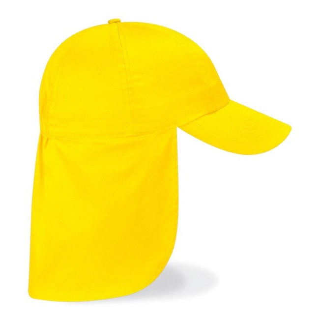 Beechfield Junior Legionnaire Cap with Elastic Size Adjuster and Neck Protection