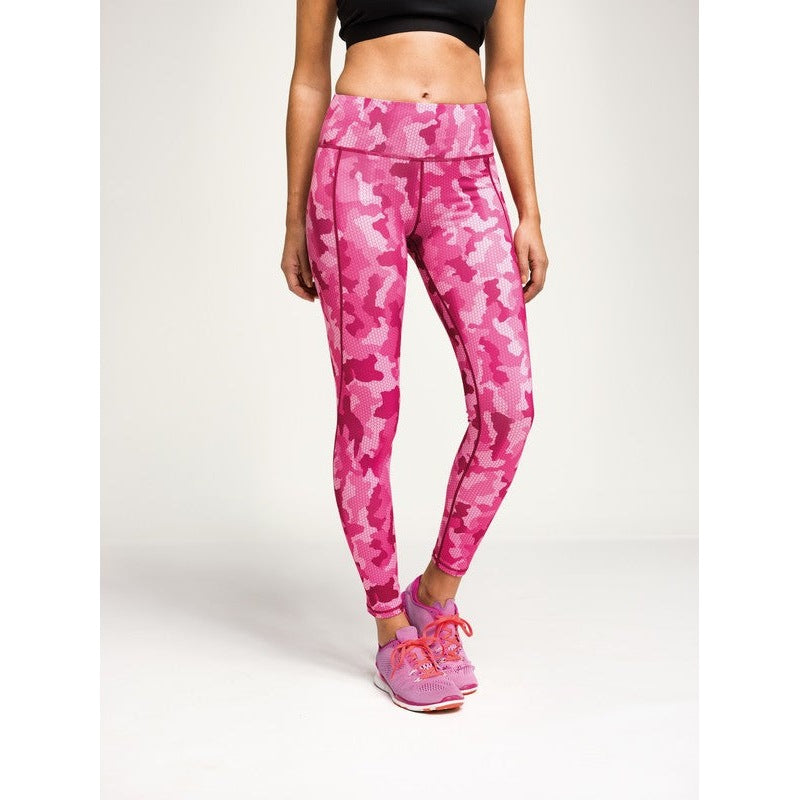 TriDri Women's Performance Hexoflage Leggings Full-Length Camo Print