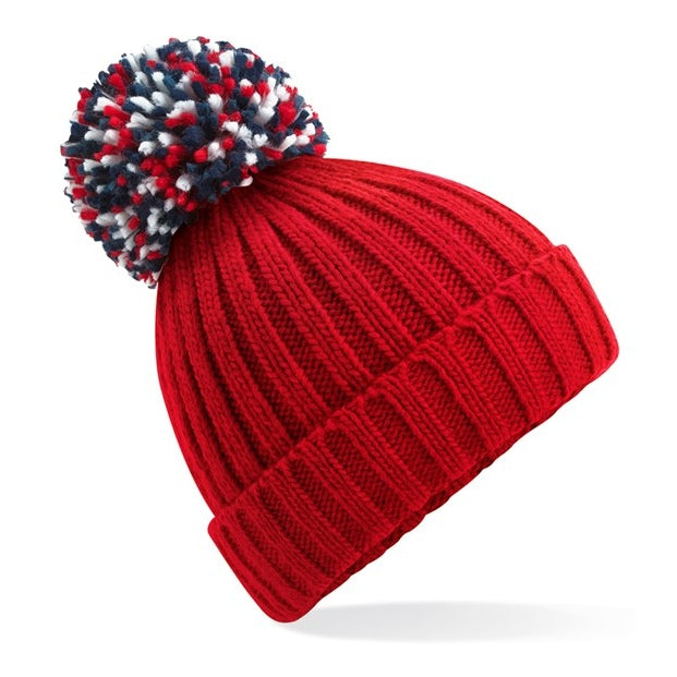 Beechfield Hygge Beanie Heavyweight Cuffed Knit with Shearling Lining & Pom Pom