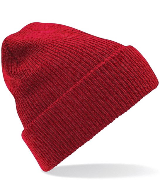 Beechfield Heritage Beanie Vintage Cuffed Double Layer Knit Warm Hat