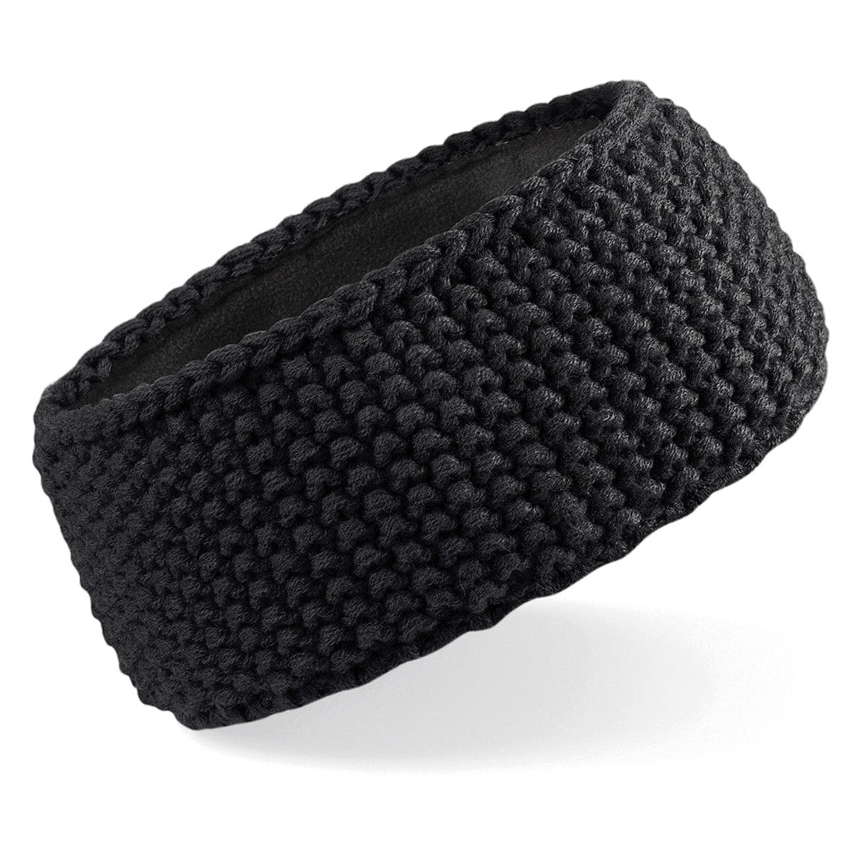 Beechfield Slopeside Waffle Headband Suprafleece Thermal Hand-Knitted Feel