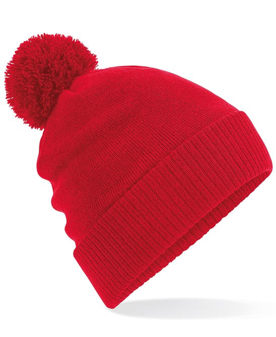 Beechfield Thermal Snowstar Beanie with Microfleece Lining and Pom Pom