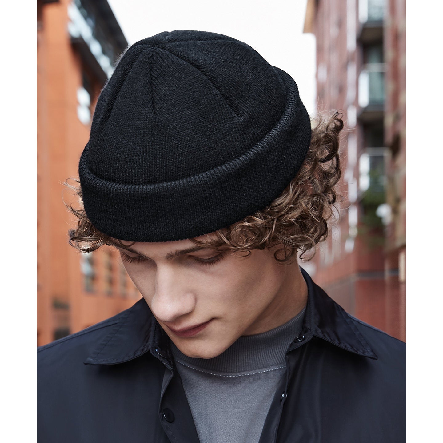 Beechfield Recycled Mini Fisherman Beanie Double Turn-Up Cuff Eco-Friendly