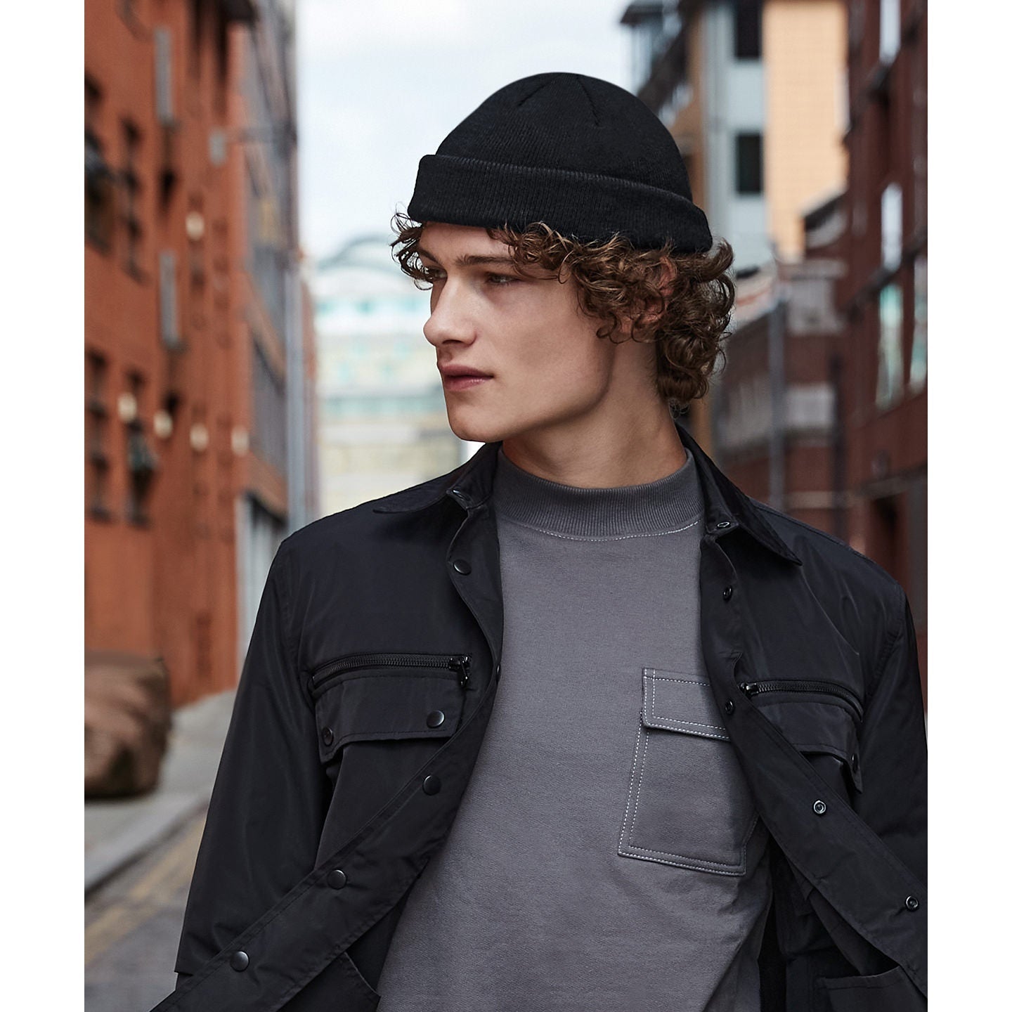 Beechfield Recycled Mini Fisherman Beanie Double Turn-Up Cuff Eco-Friendly