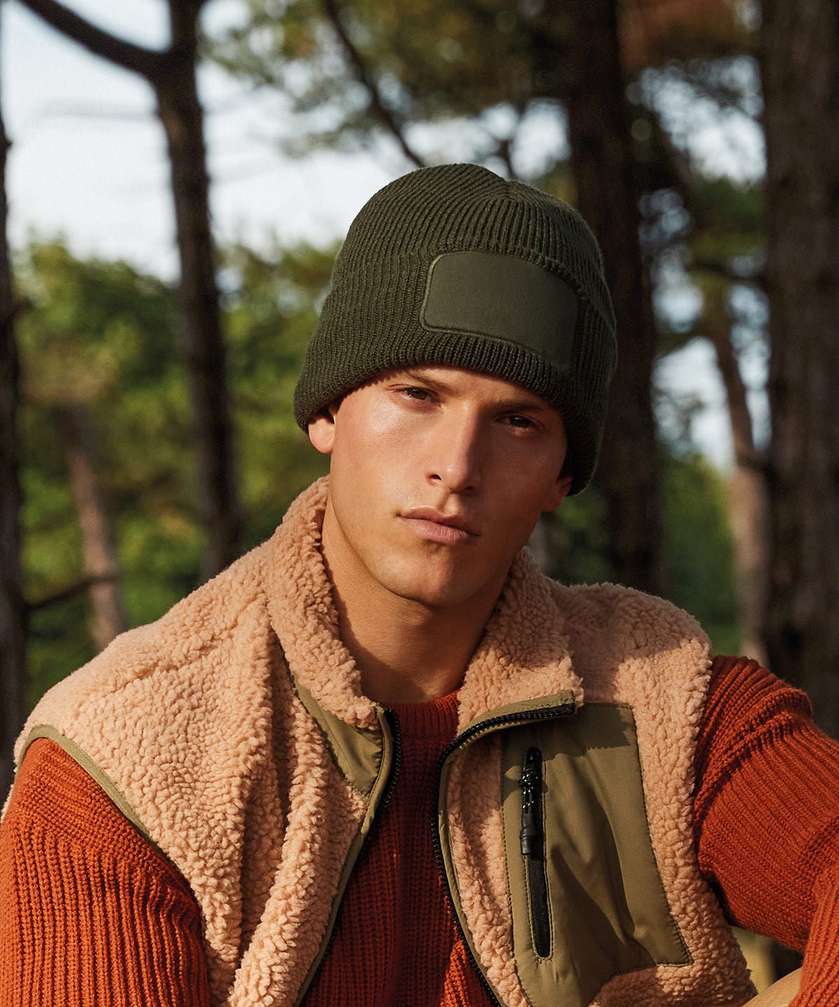 Beechfield Thinsulate Beanie Double Layer Knit with Custom Cotton Patch