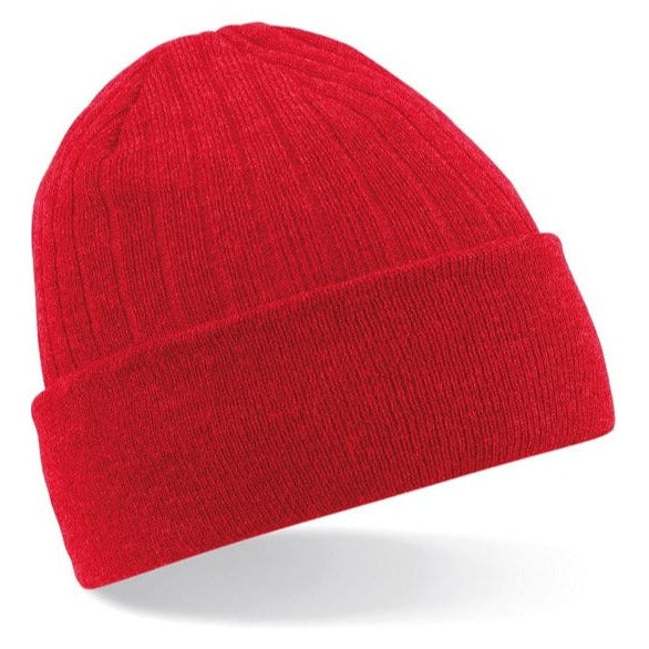Beechfield Thinsulate Beanie Double Layer Knit Cuffed Warm Winter Hat