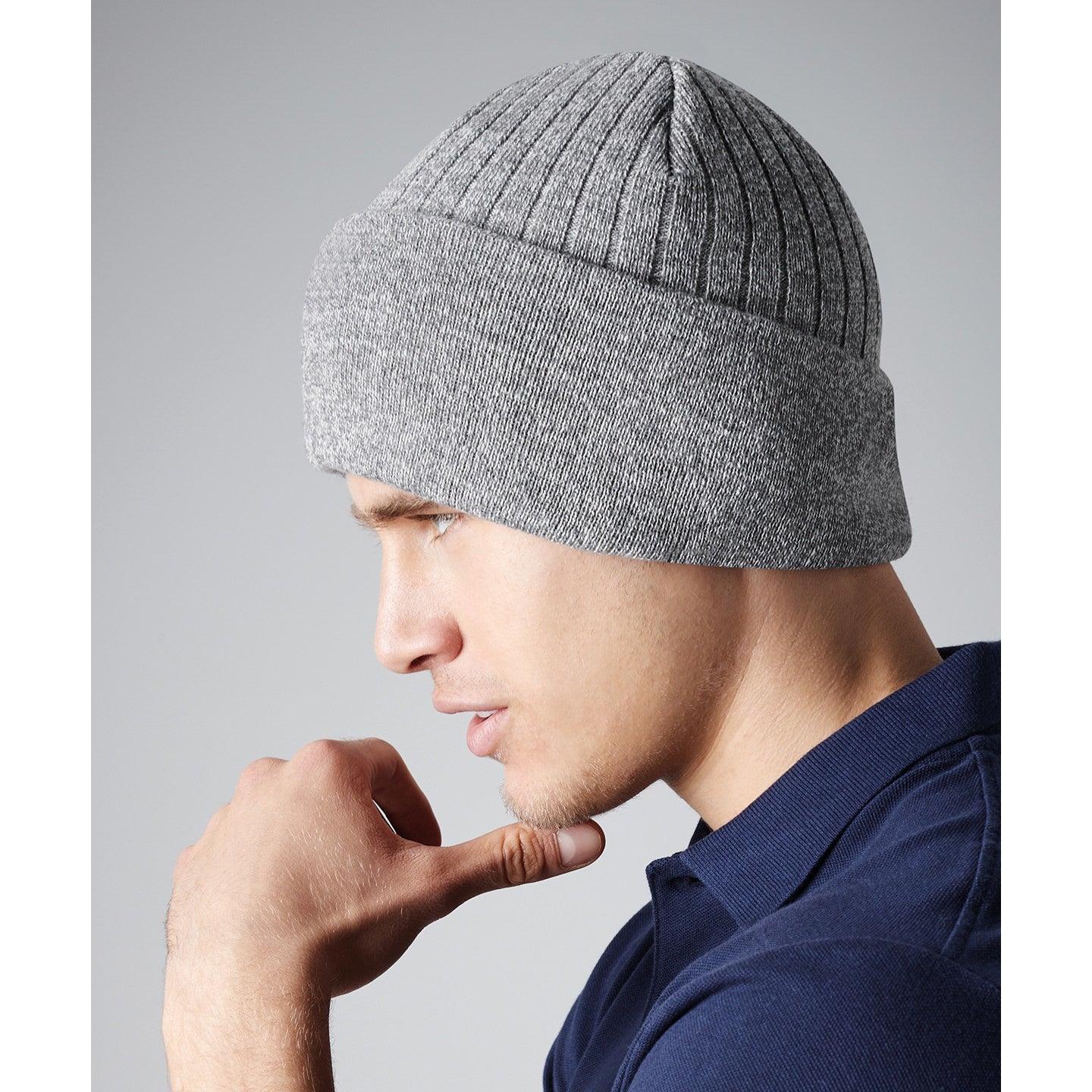 Beechfield Thinsulate Beanie Double Layer Knit Cuffed Warm Winter Hat
