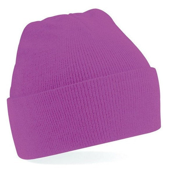 Beechfield Junior Original Cuffed Beanie Double Layer Knit Warm Hat Kids