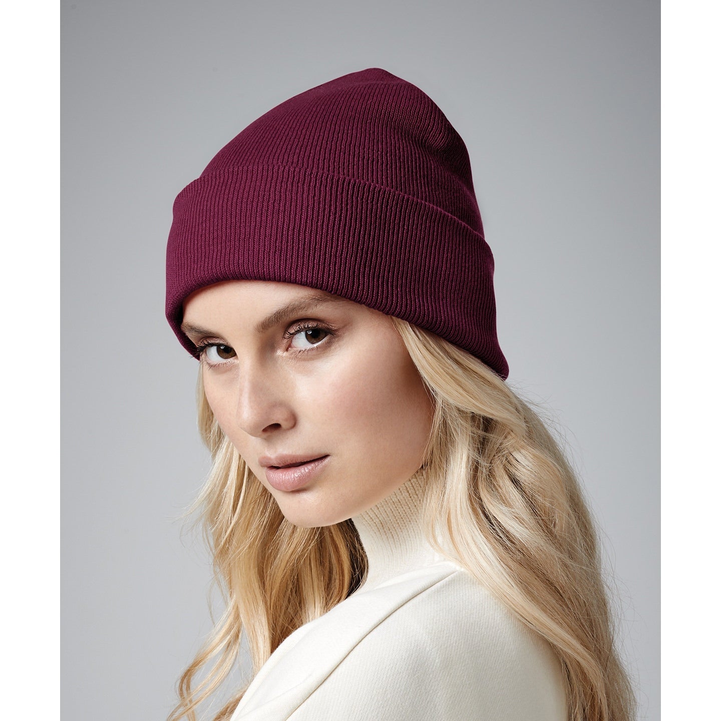 Beechfield Organic Cotton Cuffed Beanie B45N Lightweight Breathable Hat