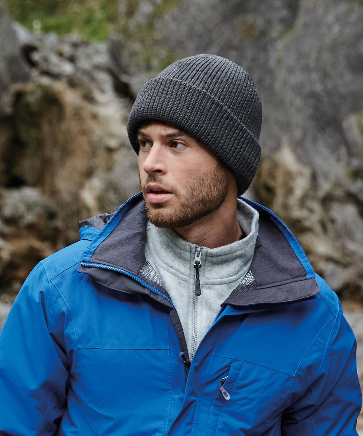 Beechfield Water-Repellent Thermal Beanie with Microfleece Lining Cuffed Design