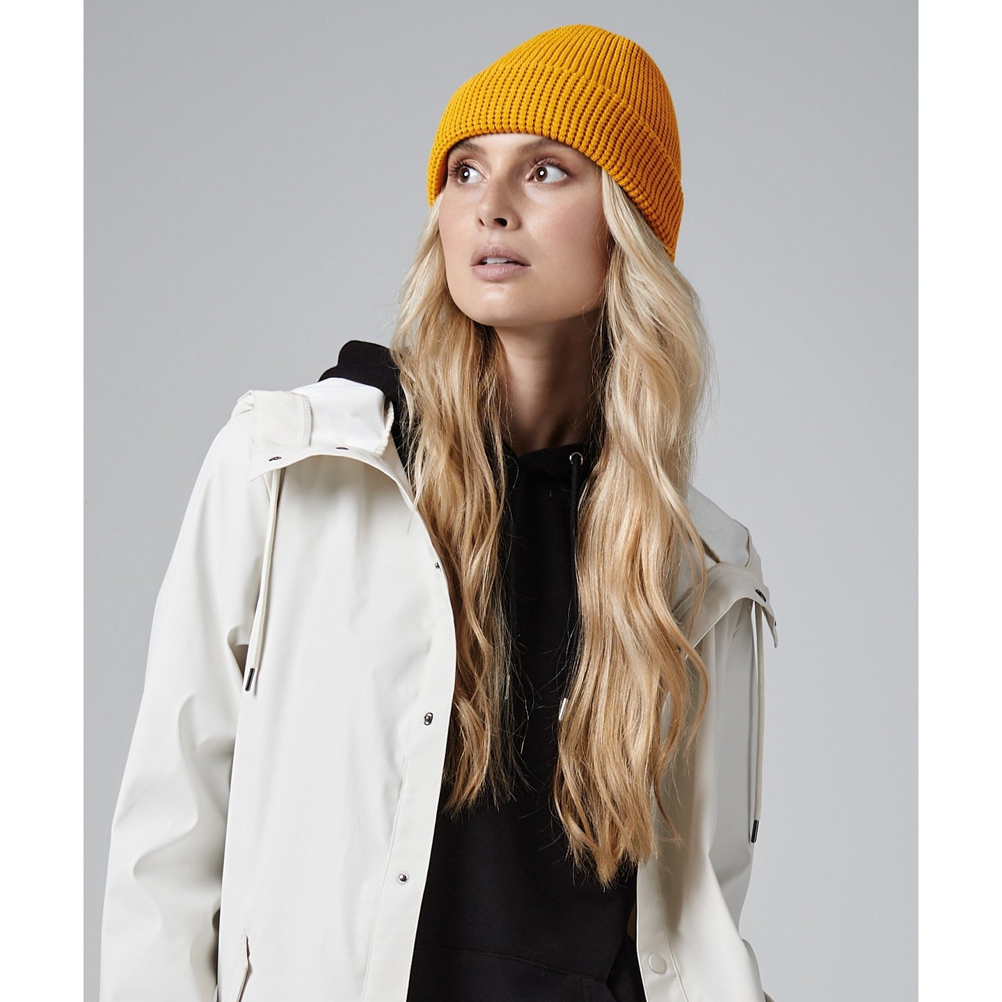 Beechfield Organic Cotton Waffle Beanie Double-Layer Cuffed Unisex Hat