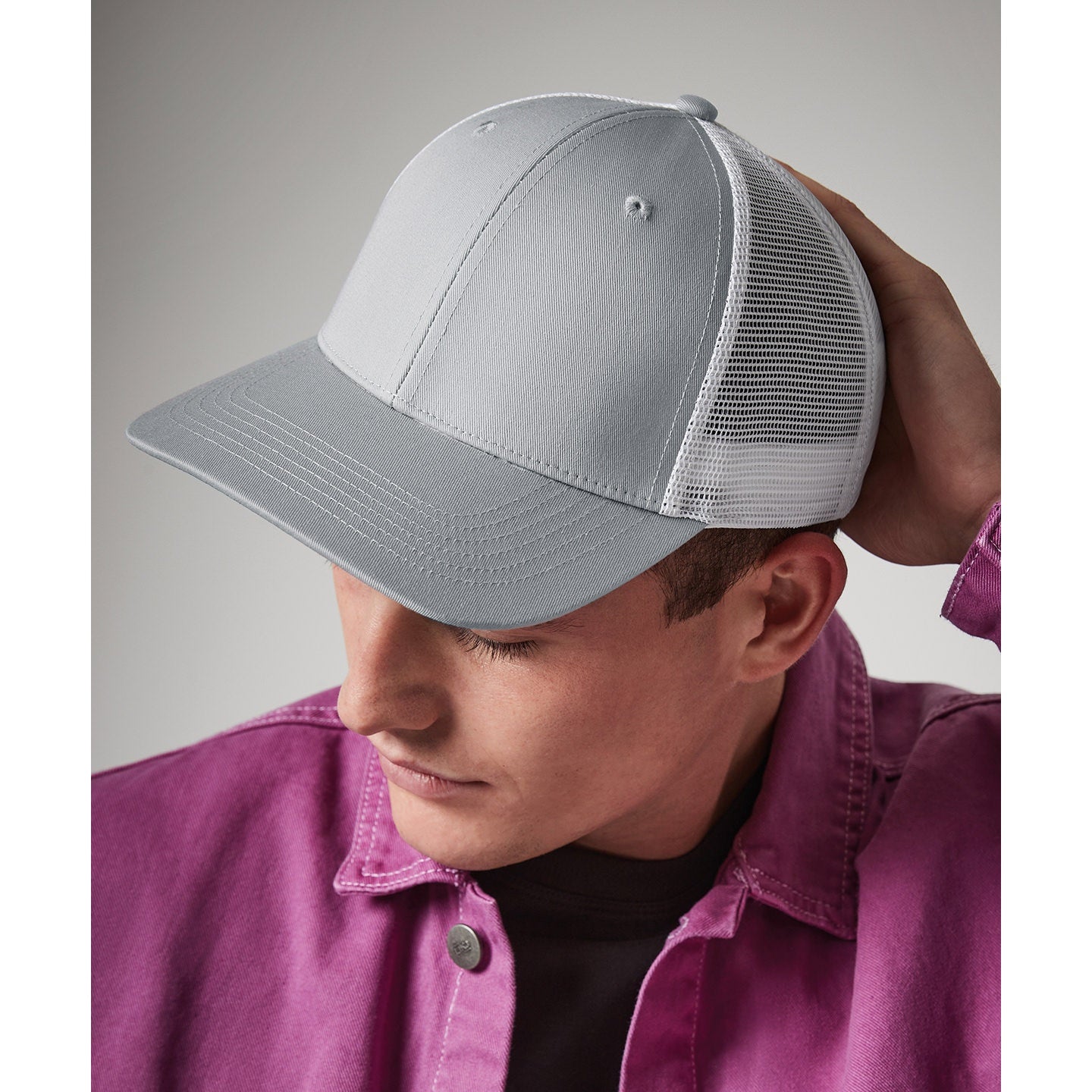Beechfield Urbanwear Trucker Cap 6-Panel Snapback Adjustable TearAway Label