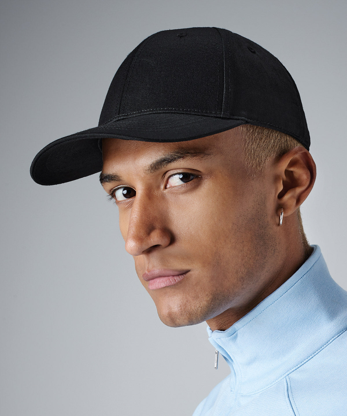 Beechfield Urbanwear BC648 6-Panel Snapback Hat with Semi-Curved Peak