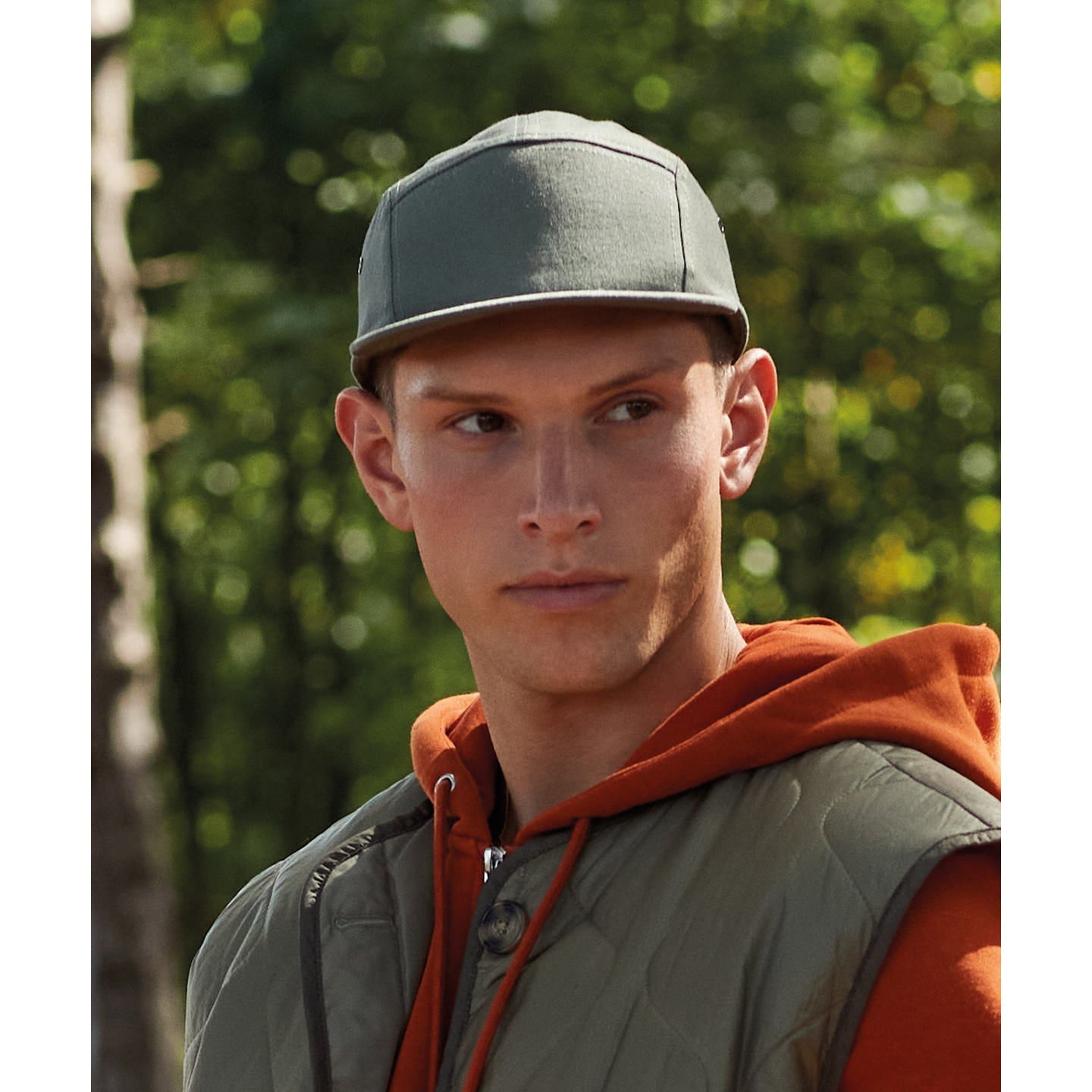 Beechfield Canvas 5-Panel Camper Cap Adjustable Snap Fastening Flat Peak