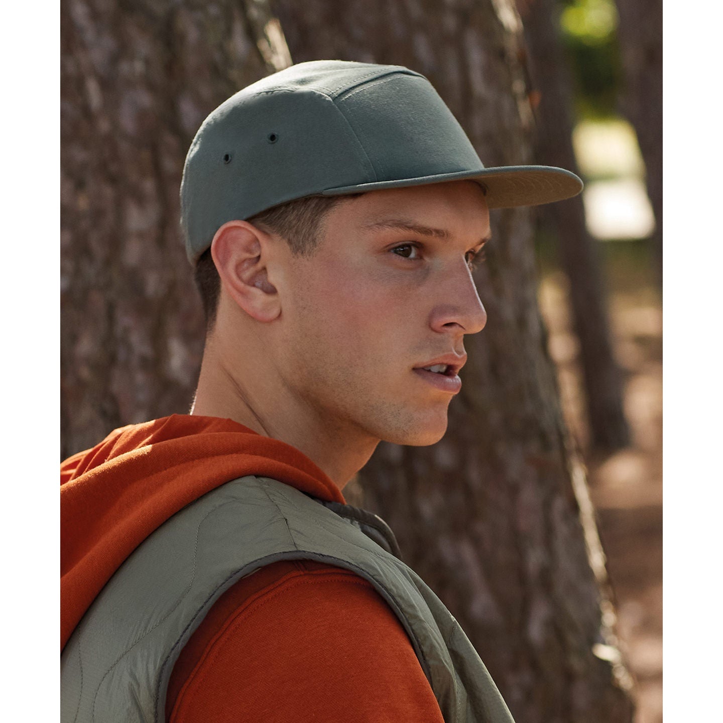 Beechfield Canvas 5-Panel Camper Cap Adjustable Snap Fastening Flat Peak