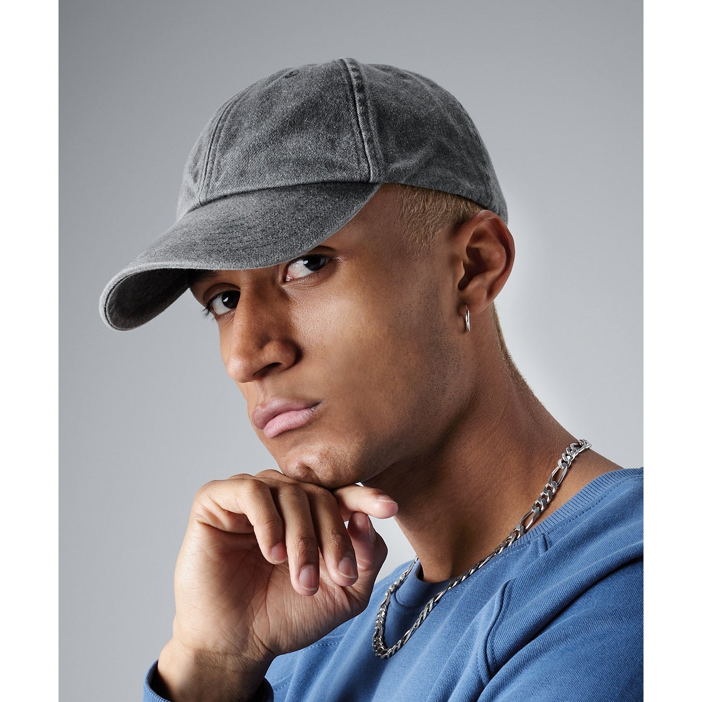 Beechfield Low-Profile Vintage Cap Soft Unstructured Crown Pre-Curved Peak