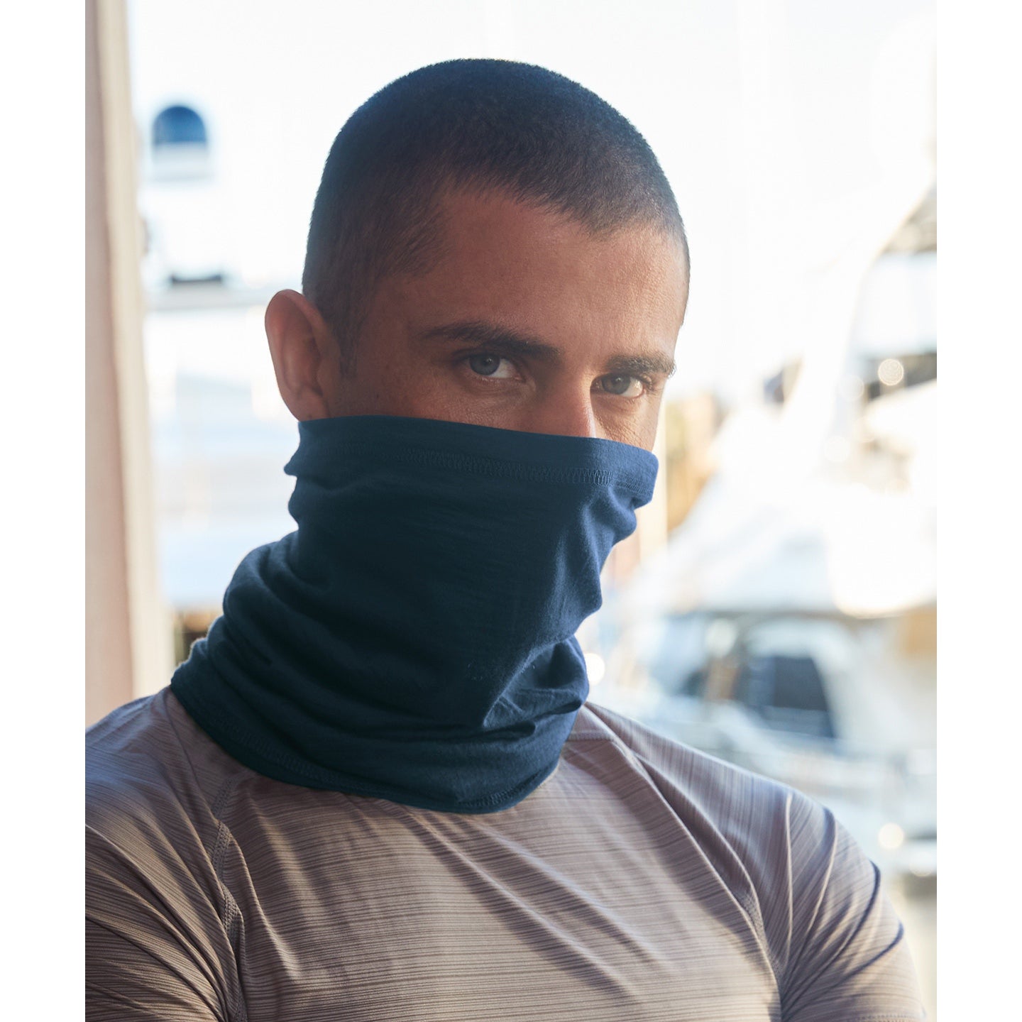 Beechfield Morf Merino Wool Neck Gaiter Breathable Antibacterial Quick-Dry