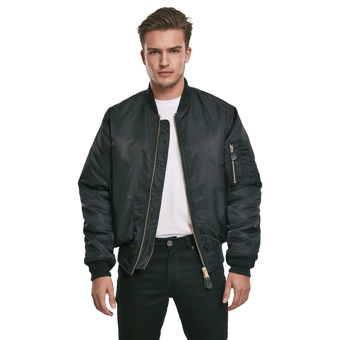 Brandit MA1 Bomber Jacket Wind Water-Repellent Nylon Classic Blouson S-2XL