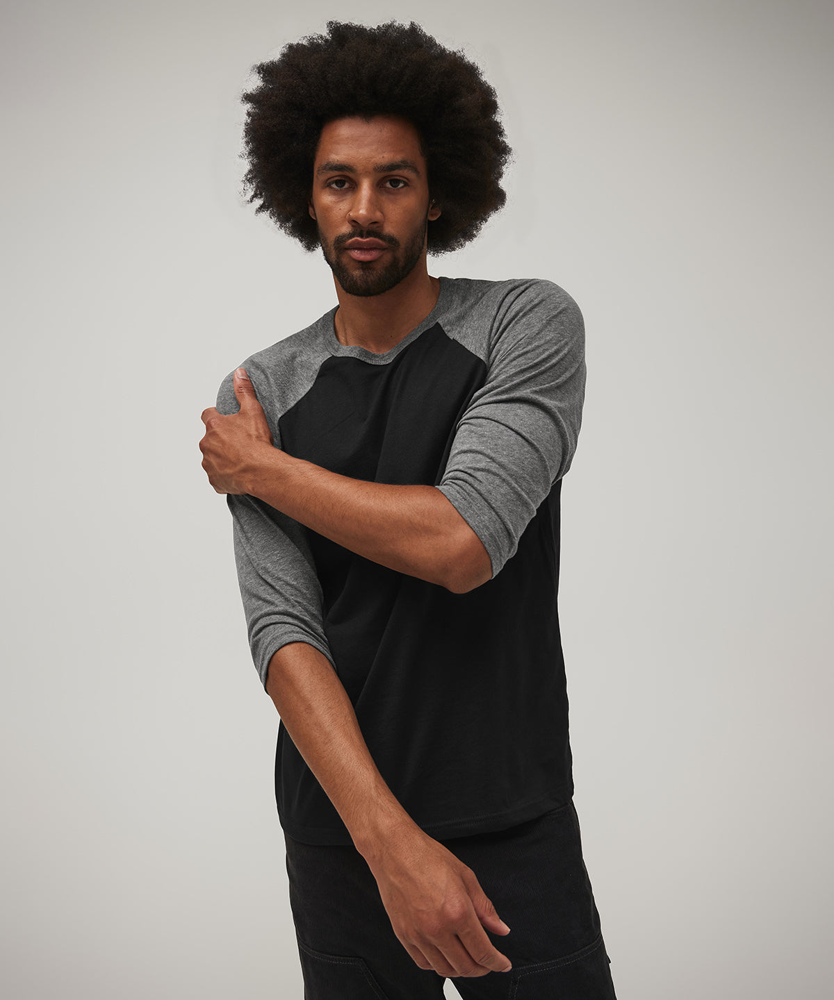 Bella Canvas Unisex Triblend 3/4 Sleeve Baseball T-Shirt Contrast Raglan