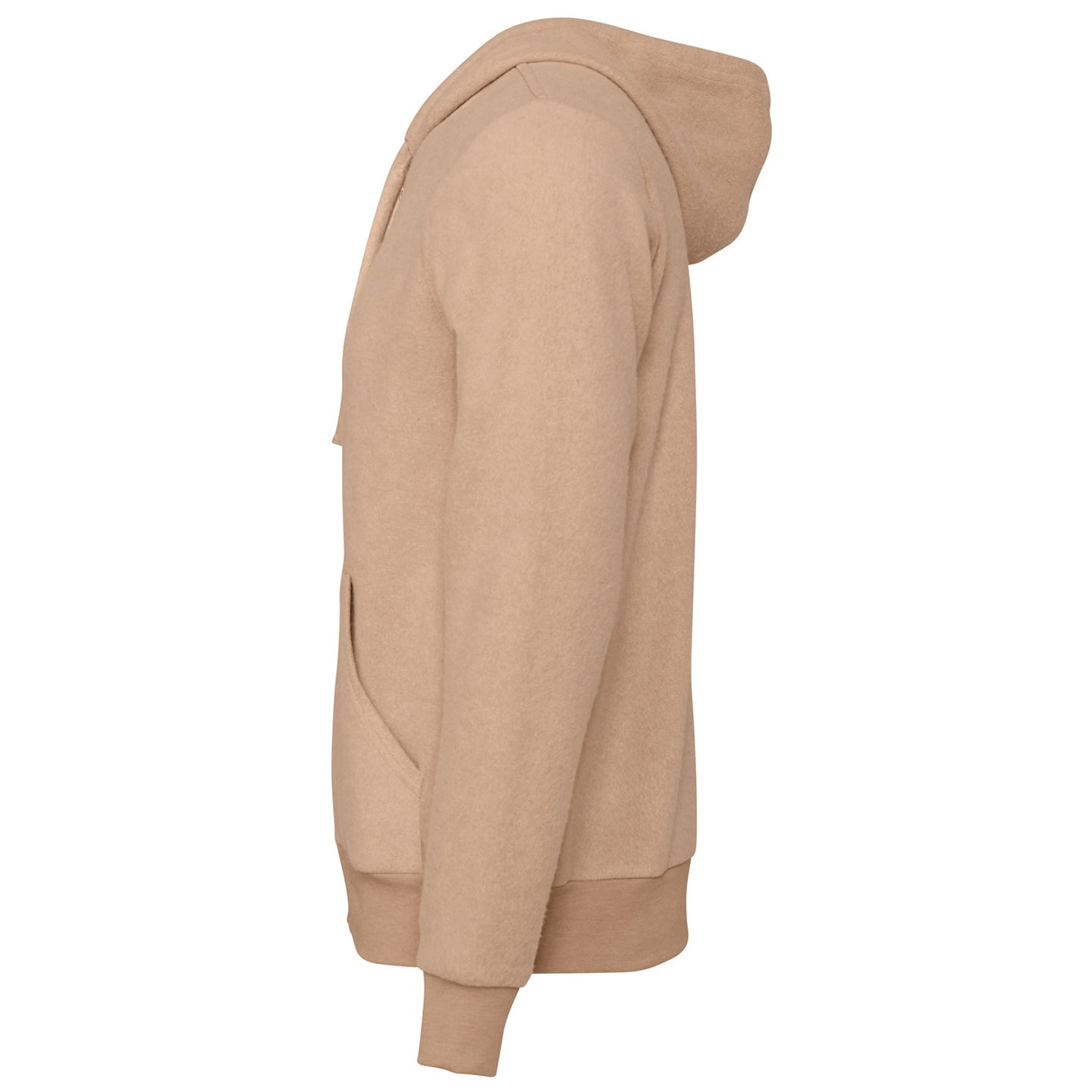 Bella Canvas Unisex Sueded Fleece Full-Zip Hoodie Soft Cozy Layering Essential