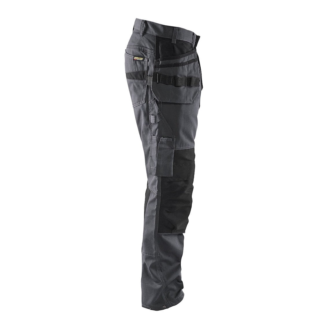 Blaklader 1496 Service Trousers Stretch Fabric Nail Pockets Mid Grey/Black