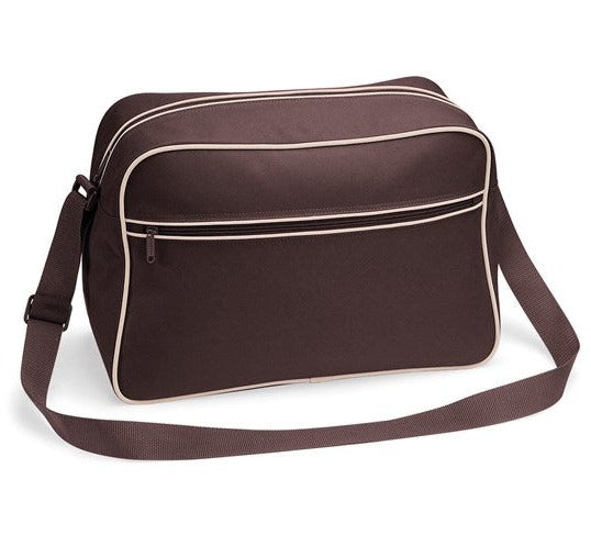 Bagbase Retro Shoulder Bag Adjustable Strap Zipped Pocket 18L Capacity