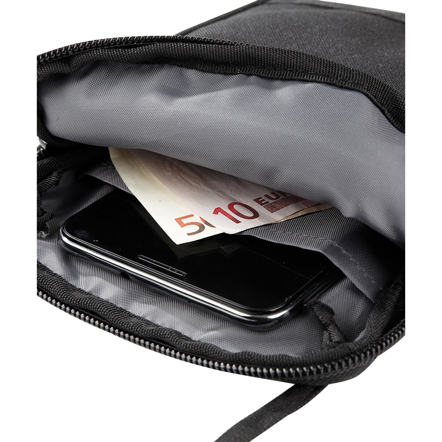 Bagbase Travel Wallet with Neck Cord, Smartphone Pocket & Passport Holder