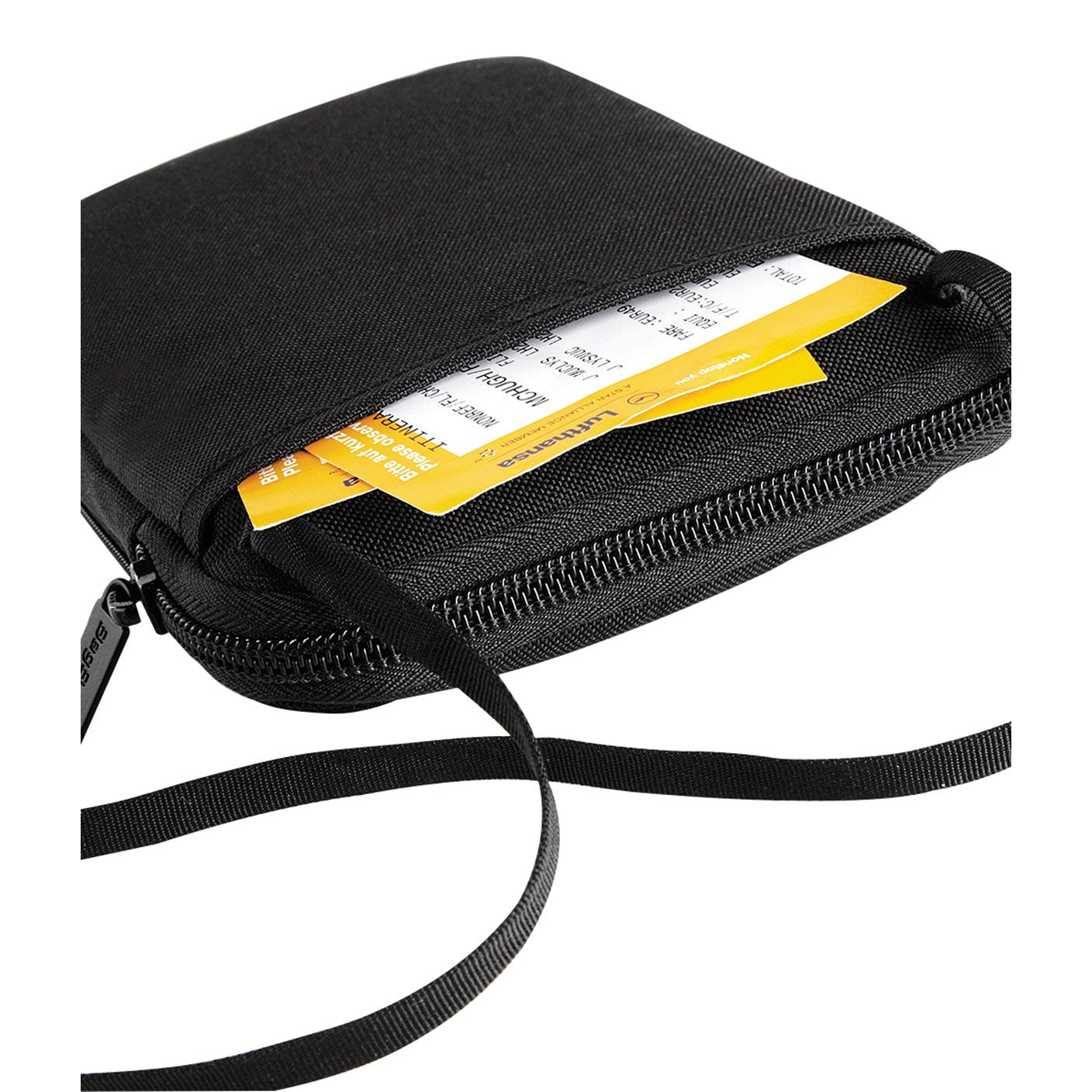 Bagbase Travel Wallet with Neck Cord, Smartphone Pocket & Passport Holder