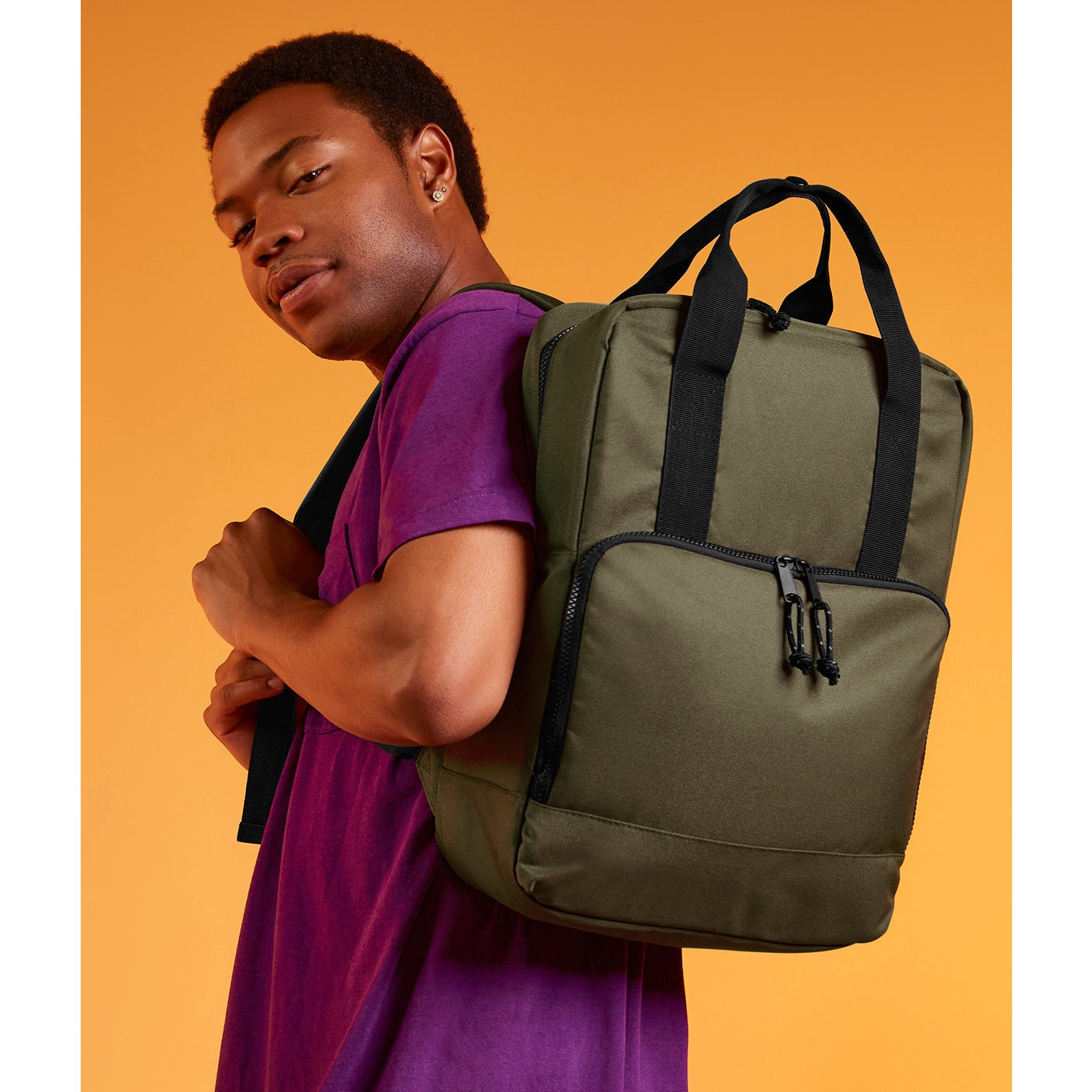 Bagbase Recycled Cooler Backpack Insulated 16L Adjustable Straps PEVA Lining