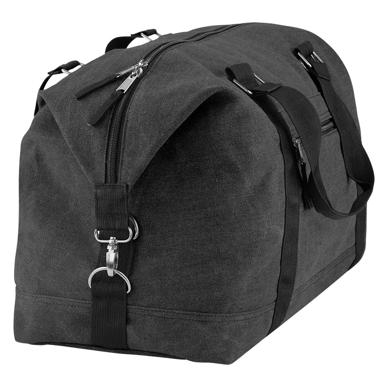 Bagbase Vintage Canvas Weekender Bag with Adjustable Strap and Padded Base