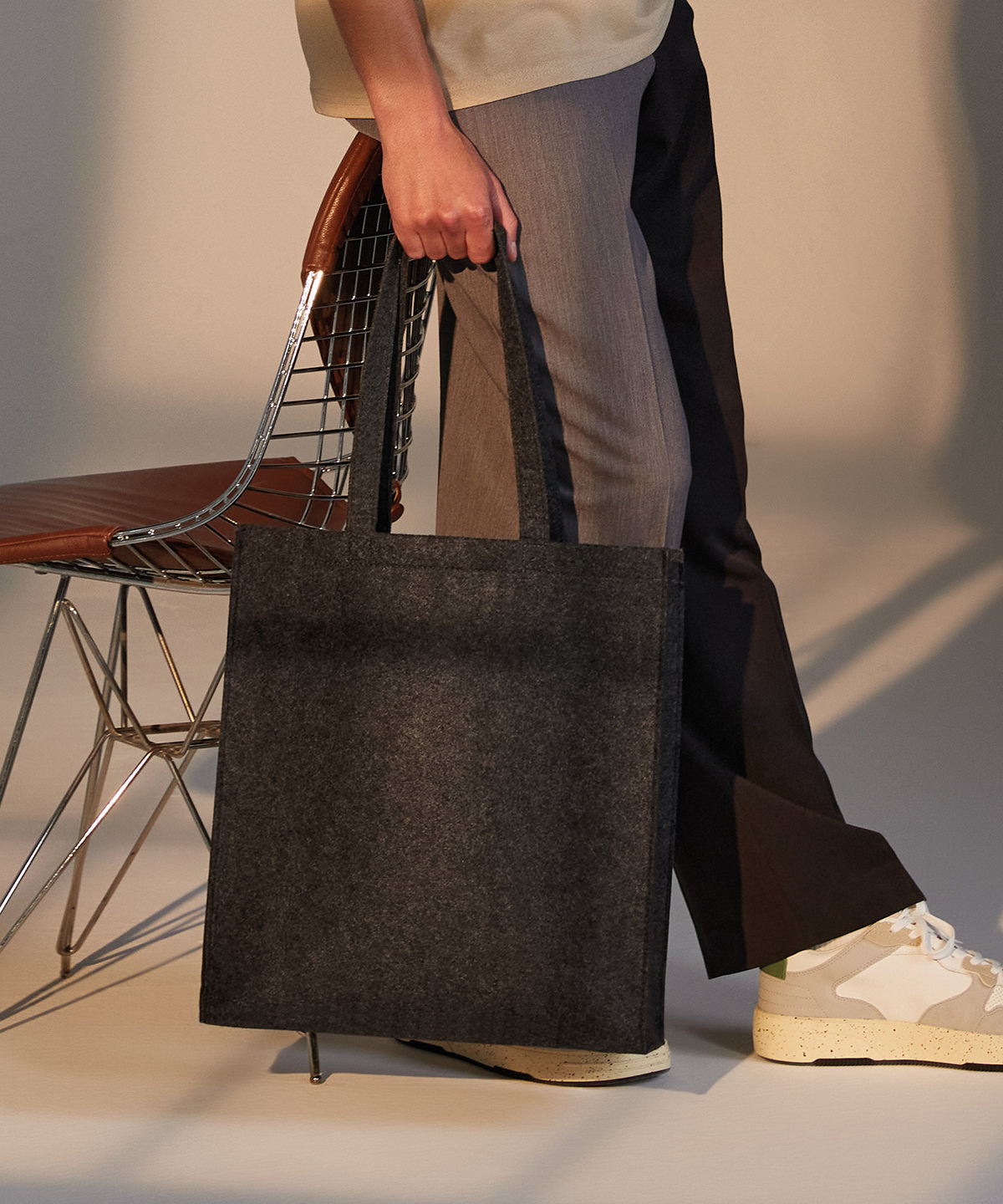 Bagbase Felt Tote Bag 15L Multi-Use Capacity Hand or Shoulder Carry BSCI