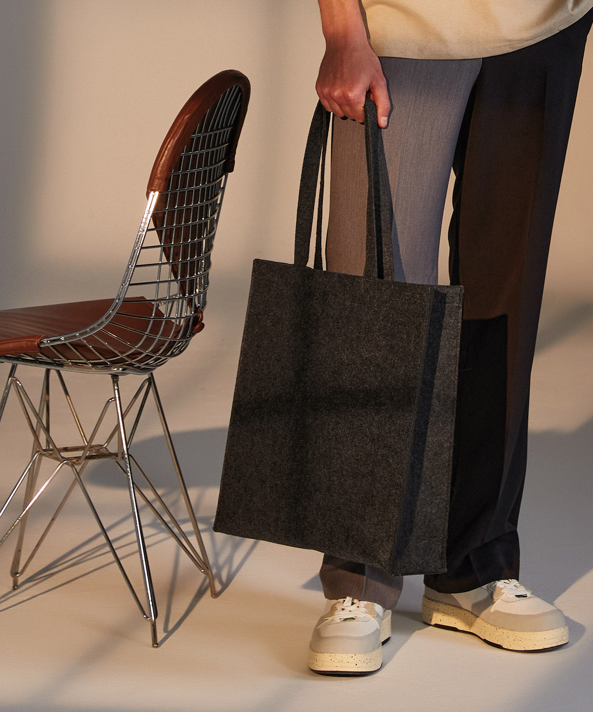 Bagbase Felt Tote Bag 15L Multi-Use Capacity Hand or Shoulder Carry BSCI