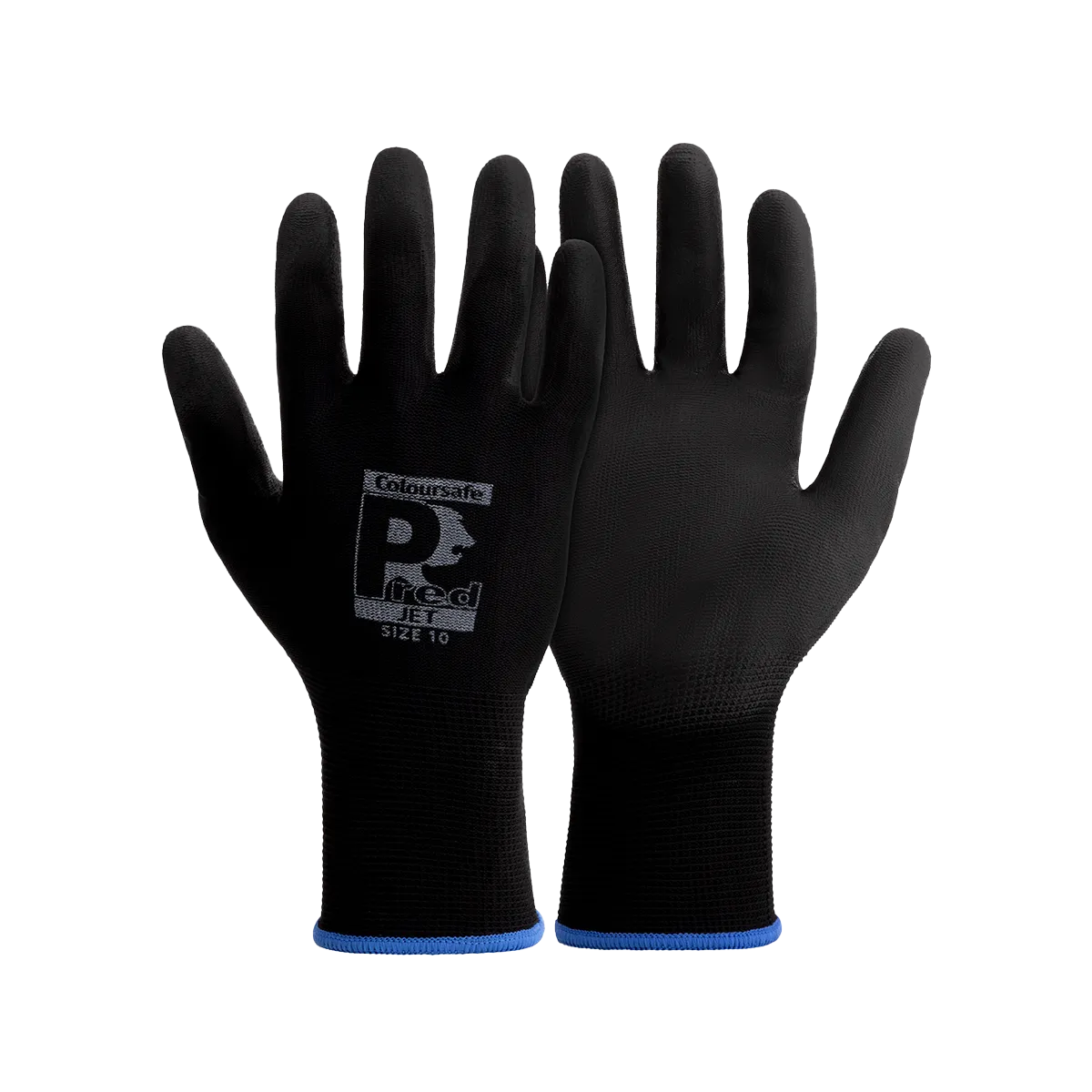 Predator Jet Gloves 13 Gauge Polyester Lightweight PU Palm Coating EN388