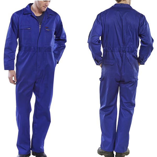 Beeswift Super Click Workwear B/Suit with Zip Pockets and Knee Pad Pockets