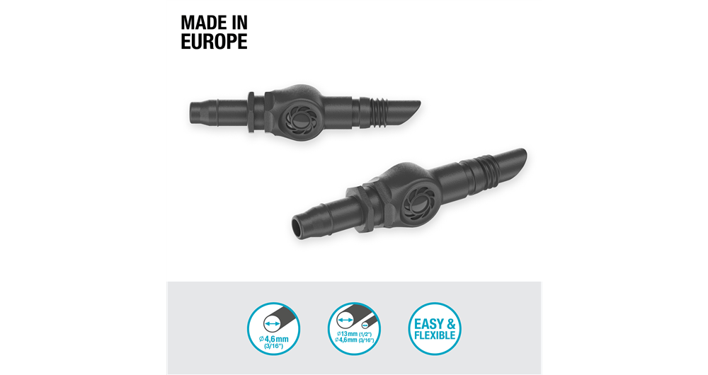 Gardena 4.6 mm Connector for Micro-Drip-System Garden Irrigation System