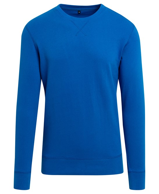 Build Your Brand Light Crew Sweatshirt Customizable Cotton Casual Wear