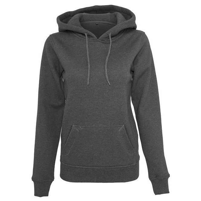 Build Your Brand Women's Heavy Hoodie Soft Cotton Blend Long Cut Kangaroo Pocket