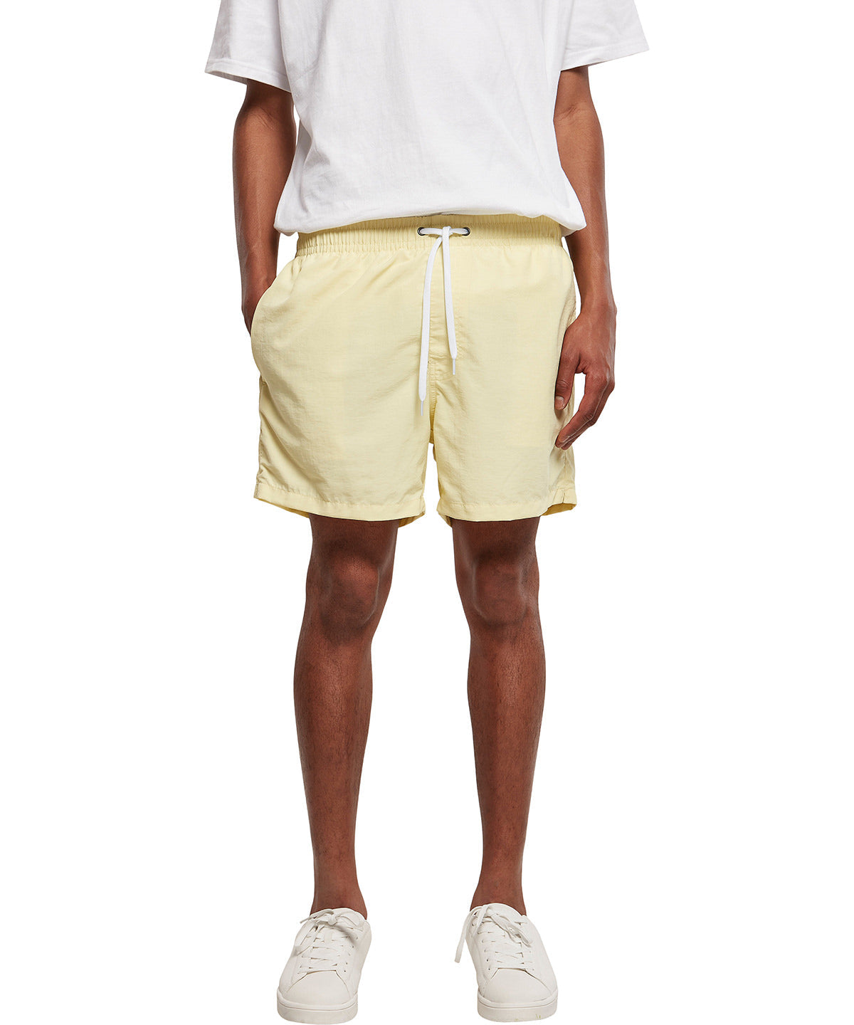 FAMA Certified Build Your Brand Swim Shorts with Pockets Quick Dry Nylon