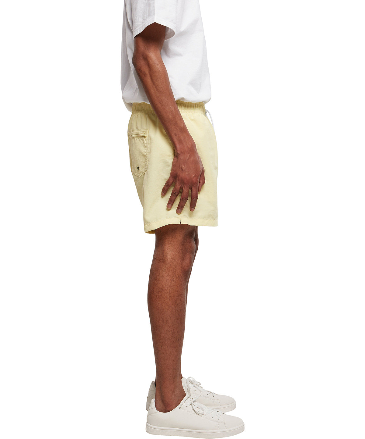 FAMA Certified Build Your Brand Swim Shorts with Pockets Quick Dry Nylon