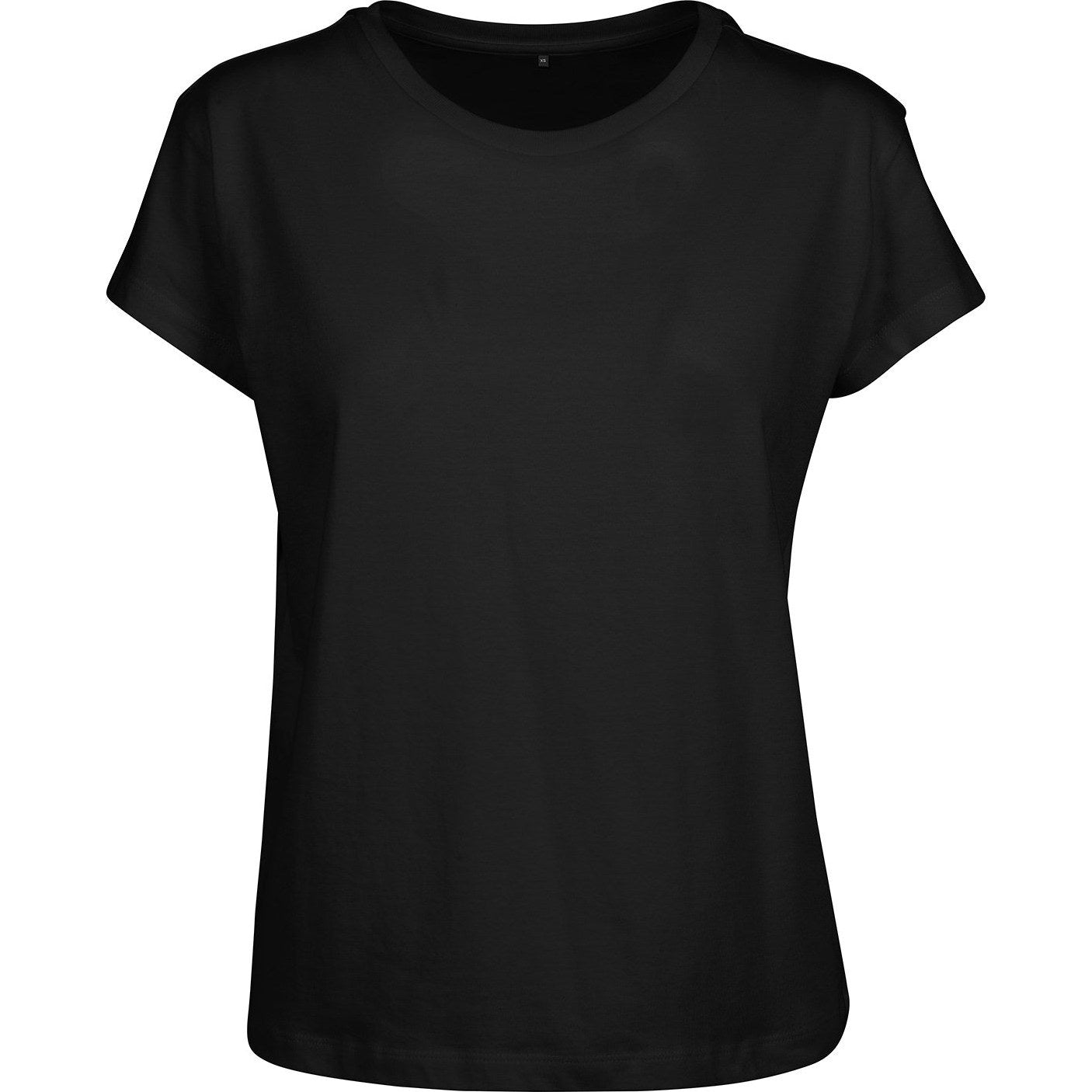 Build Your Brand Women's Box Tee Relaxed Fit Cotton T-Shirt Oeko-Tex Certified