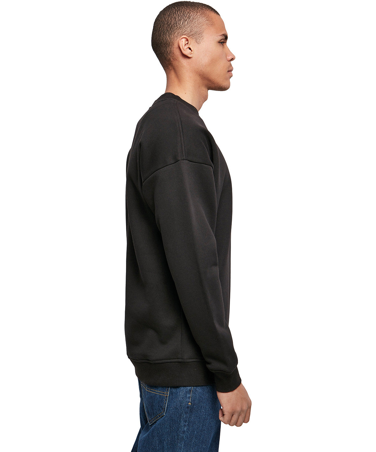 Build Your Brand Sweat Crew Neck Regular Fit Brushed Fleece Comfortable Top