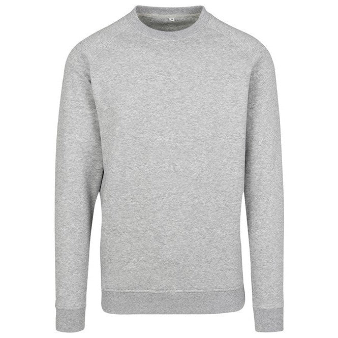 Build Your Brand Raglan Sweat Crew Neck Cotton Blend Regular Fit FAMA Certified