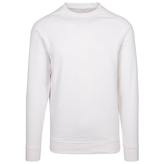 Build Your Brand Raglan Sweat Crew Neck Cotton Blend Regular Fit FAMA Certified