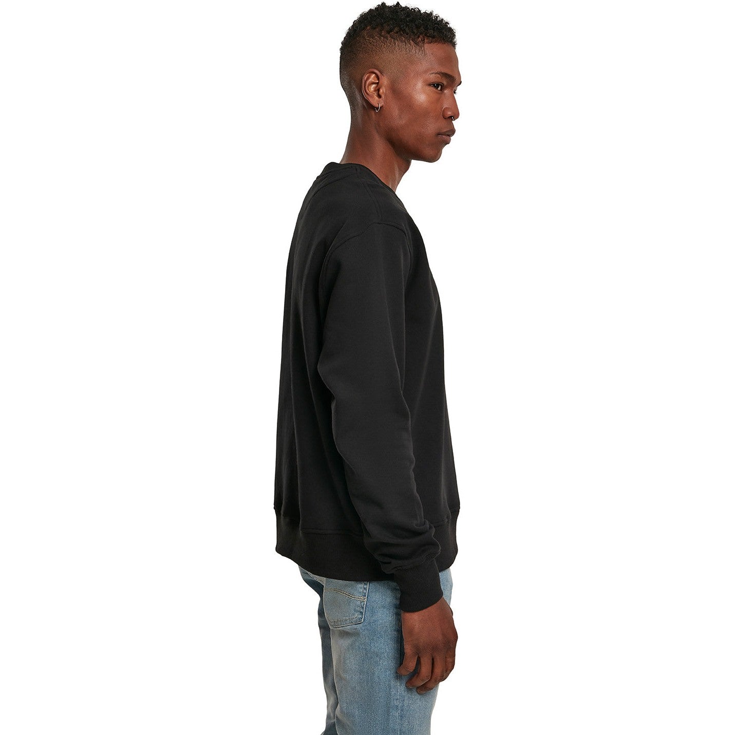 Build Your Brand Oversize Crew Neck Sweatshirt High Cotton FAMA Certified