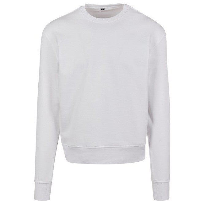 Build Your Brand Oversize Crew Neck Sweatshirt High Cotton FAMA Certified