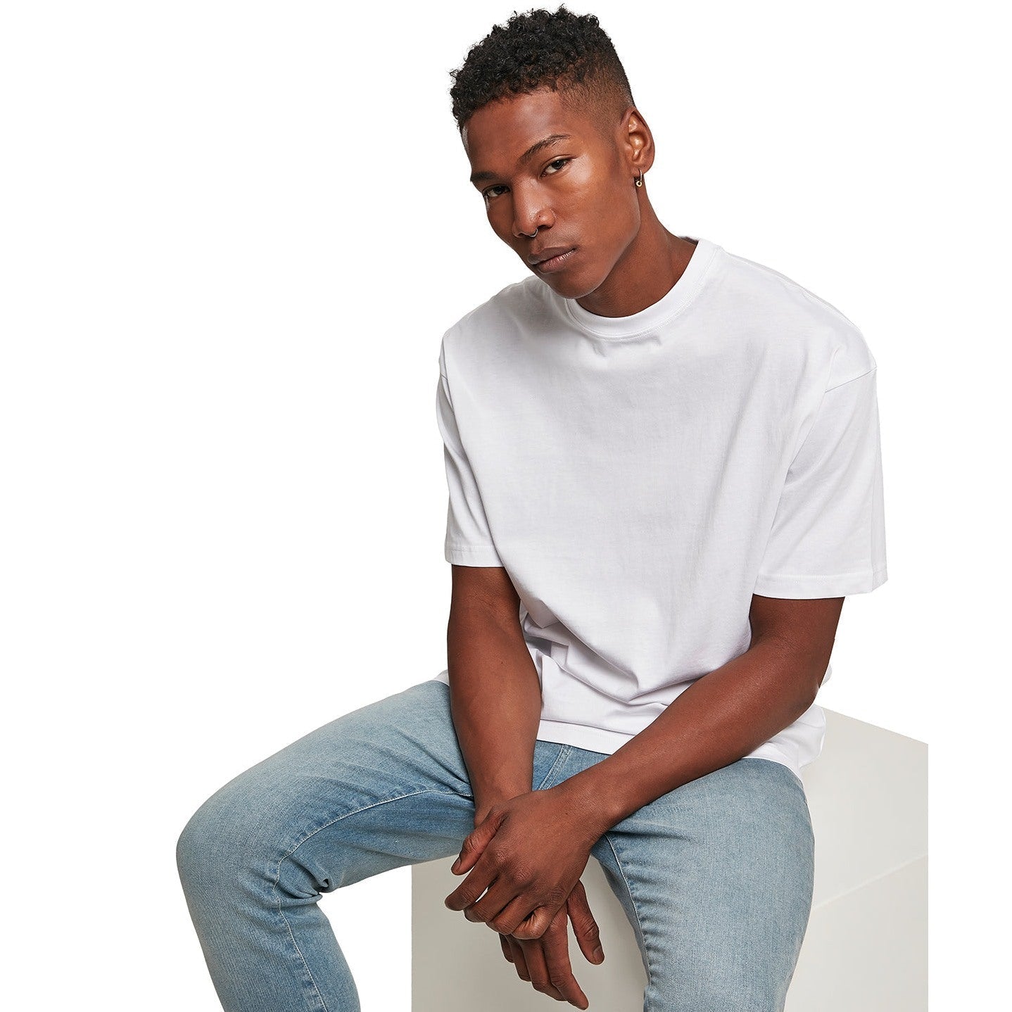 Build Your Brand Premium Combed Jersey T-Shirt Oversized Fit Oeko-Tex Certified